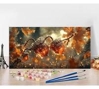 Peinture Numero Adulte Arbre Peinture Numero Enfant Fruit Painting by Numbers, DIY Loisir Creatif Adulte Couleur Canevas Travaux Manuels, Décoration Murale Cadeau Femme Sans Cadre 80x160cm 5-T014