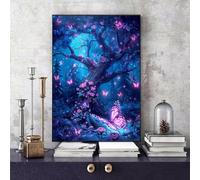 Peinture Numero Adulte Arbre Peinture Numero Papillon Paint by Numbers Loisirs Créatifs Adultes Débutant avec Pinceau et Pigment Acrylique pour Decoration Chambre 50x65 cm Sans Cadre -bby2506H5