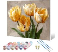 Peinture Numero Adulte Arbre Peinture Numero Usine Paint by Numbers for Adults avec Pinceaux et Acryliques DIY Activité Manuelle Adulte pour Decoration Maison Murale, Cadeau Femme 120x90CM -hjw25010AI