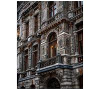 Peinture Numero Adulte Architecture Loisirs CréAtifs Adultes avec Kit Pinceaux Peinture Acrylique et Toile a Peindre 95x70 cm Paysage Paint by Numbers for Adults pour Decoration Murale Cadeau 8YH-2631