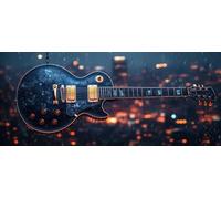 Peinture Numero Adulte Art, Peinture Numero Enfant Kits Guitare, DIY Loisirs Créatifs Adultes Débutants avec Pinceaux et Pigment Acryliques, Cadeau Homme, Hiver Decoration Murale, 160x70cm S-6625