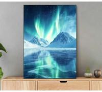 Peinture Numero Adulte, Aurore Peinture Par Numero Avec Cadre, DIY Loisirs Créatifs Adultes Paysage Paint by Numbers Avec Acrylique et Pinceaux pour Decoration Maison Murale, Cadeau 50x70cm LfJ-2534