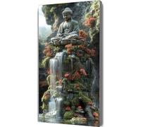 Peinture Numero Adulte Automne Peinture par Numero Enfant Bouddha,DIY Adulte Loisirs Créatifs Peintures à l'huile Kits avec Cadre Acryliques Peintures et Pinceaux pour Femme Cadeaux 50x100cm LE-987