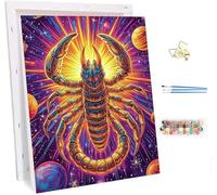 Peinture Numero Adulte avec Cadre Animal, Peinture Numero PlanèTe, DIY Activité Manuelle Adulte, Paint by Numbers for Adults avec Acrylique et Pinceaux, Decoration Maison, Cadeau Femme 50x65cm B-1247