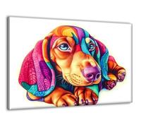 Peinture Numero Adulte avec Cadre Couleur Animal, Coloriage Par Numero Kit avec Pinceaux et Peinture acrylique, Loisir Creatif Adulte Kit, Automne Halloween Maison Murale Decoration 45x60cm J-a-100