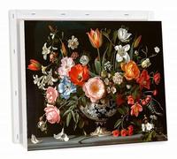 Peinture Numero Adulte avec Cadre Fleur Peinture par Numéro pour Enfant Débutants, DIY Activité Manuelle Paint by Numbers for Adults avec Pinceaux et Pigment Acrylique 60x80 cm, Cadeaux Bouquet h-7207