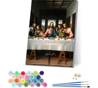 Peinture Numero Adulte avec Cadre La CèNe, Peinture Numero Homme, Bricolage Activité Manuelle Adulte, Numero d'art Kits avec Pinceaux et Acryliques, Décoration Maison, Cadeau Femme 50x65cm 8-7013