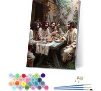 Peinture Numero Adulte avec Cadre La CèNe, Peinture par Numero Adulte Homme, DIY Loisirs Créatifs Adultes, Numero d'art Kits avec Pinceaux et Acryliques, pour Décoration Maison Cadeau 40x50cm S-8613