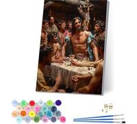 Peinture Numero Adulte avec Cadre La CèNe, Peinture par Numero Adulte Homme, DIY Loisirs Créatifs Adultes, Numero d'art Kits avec Pinceaux et Acryliques, pour Décoration Maison Cadeau 70x95cm T-9335