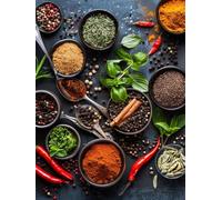 Peinture Numero Adulte avec Cadre, Peinture Numero Chili cuisine Numéro d'art Paint by Numbers avec Pinceaux et Peinture Acrylique, Activité Manuelle Enfant, Décoration Intérieure 100x150cm J8-609