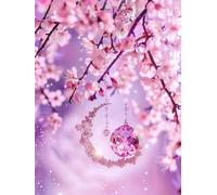 Peinture Numero Adulte avec Cadre, Peinture Numero Fleurs roses Numéro d'art Paint by Numbers avec Pinceaux et Peinture Acrylique, Activité Manuelle Enfant, Décoration Intérieure 60x80cm J8-639