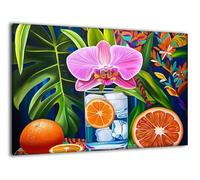 Peinture Numero Adulte avec Cadre Usine Fruit, Coloriage Par Numero Kit avec Pinceaux et Peinture acrylique, Loisir Creatif Adulte Kit, Automne Halloween Maison Murale Decoration 40x50cm J-a-40