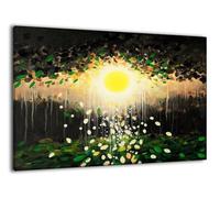 Peinture Numero Adulte avec Cadre Usine Soleil, Coloriage Par Numero Kit avec Pinceaux et Peinture acrylique, Loisir Creatif Adulte Kit, Automne Halloween Maison Murale Decoration 70x90cm J-a-170