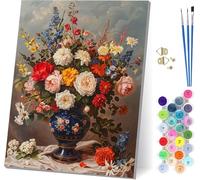 Peinture Numero Adulte avec Cadre Zen, Peinture Numero Abstrait, Bricolage Activité Manuelle Adulte, Numero d'art Kits avec Pinceaux et Acryliques, Décoration de la Maison, Cadeau Femme 70x95cm 2-7885