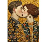 Peinture Numero Adulte Baiser, Amour DIY Peinture Numero Enfant, Activité Manuelle Adulte Kits, Paint by Numbers Kits avec Pinceaux et Pigment Acryliques, Decoration Automne, Cadeau, 50x70cm 3-3675