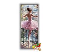 Peinture Numero Adulte Ballet Peinture par Numero Adulte danseur, Paint By Numbers for Adults Débutant, DIY D'art Kit Peinture Numero Enfant pour Décor Maison Murale, 30x70 cm/12x28 Inch, Sans Cadre