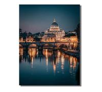 Peinture Numero Adulte Basilique Saint-Pierre, DIY Peinture par Numero Adulte Kit Creatif Enfant ou débutants, avec Pinceaux e 36 Acrylique pigmentée, Décoration Maison Cadeau Paysage 60x80cm ZBSWK437