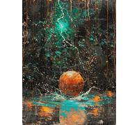 Peinture Numero Adulte Basket-Ball, Graffiti Peinture Numero Enfant, DIY Loisirs Créatifs Adultes, Paint by Numbers Kits avec Pinceaux et Pigment Acryliques, Decoration Automne, Cadeau, 50x70cm 4-7564