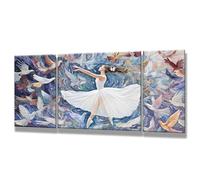 Peinture Numero Adulte Beauté, 3 Pièces Numero D'art pour Débutants 30x60cm, DIY Danseurs Paint by Numbers avec Pinceaux et Peintures Acryliques, Kit de Peinture pour Tableau Decoration Murale 0q-279