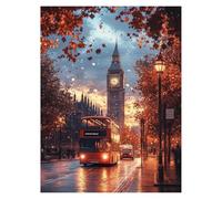 Peinture Numero Adulte Big Ben Toile Peinture Numero Enfant Londres Activité Manuelle Adulte Wall Art Supplies 40x55Cm Bricolage Couleur Paint by Numbers pour Cadeau Femme Decoration Murale model-0979