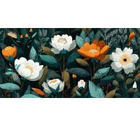 Peinture Numero Adulte blanc, vert Peinture Par NuméRos Enfants, Kit Complet DIY Avec Toile, Peinture Acrylique & Pinceaux, Activité Manuelle Adulte La DéTente, IdéAl Cadeau Femme 70x140cm U-20