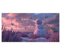 Peinture Numero Adulte Bonhomme neige Activité Manuelle Enfant Loisirs Créatifs Coloriage Numerote Paysage Diy Kit Tableau Peinture Sur Toile Numero d'art Cheerful Painting 45x90cm Sans Cadre u-11909