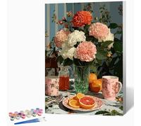 Peinture Numero Adulte Bouquet Peinture Par Numero Adulte Fruit,DIY Enfant Activité Manuelle Kit Creatif 40x50cm, Kit Coloriage Avec PigmentéE Et Pinceaux, Decoration Murale (Sans Cadre) -LKF07317E