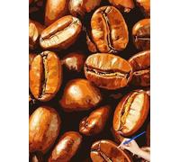 Peinture Numero Adulte Café Peinture par Numero Adulte Enfant Kits DIY Cuisine Paint by Numbers Art Creatif Bricolage Cheerful Painting by Numbers for Halloween Decoration Maison Cadeau 70x90cm F-57