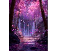 Peinture Numero Adulte, Cascade de rêve Coloriage par Numéro, Acrylique d'art avec Pinceaux, Loisirs Adultes Débutants et Enfants, Activité Manuelle, décoration murale 80x100cm (Sans Cadre) E777