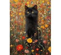 Peinture Numero Adulte Chat Peinture Numero Enfant, Activité Manuelle Adulte Paint By Numbers Fleur DIY Creatif Toile Peintures à L'huile pour Décoration Murale Cadeau Femme 20x30cm Sans Cadre S-33