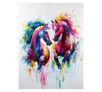 Peinture Numero Adulte Cheval, Toile Peinture Numero Enfant Débutants Animal, Canevas Kit Complet Adulte 40x30CM Avec Pinceaux et Acrylique, DIY Paint by Numbers pour Decoration Murale LSJ-370