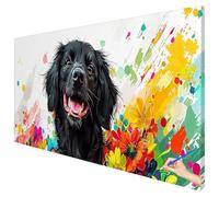 Peinture Numero Adulte Chien 180x70cm Peinture par Numero Adulte Abstrait Paint by Numbers for Adults Cheerful Painting DIY Acrylique Tableau a Peindre Tableau Decoration Murale Cadeau Femme C-77