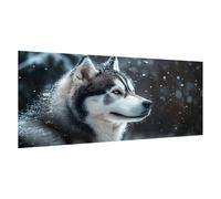 Peinture Numero Adulte Chien Paint by Numbers Hiver Bricolage Peinture par Numero Adulte Loisirs Créatifs avec Pinceaux et Acryliques pour Décoration Murale,Cadeau Femme,45x70cm avec Chevalet,d509k