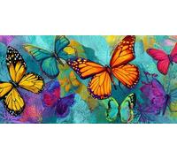 Peinture Numero Adulte Chien Peinture par Numero Enfant Paysage, Bricolage Loisirs Créatifs Adultes, Acryliques Oil Paintings avec 3 Pinceaux pour Decoration Murale Maison, 60x120cm Sans Cadre -fu519u