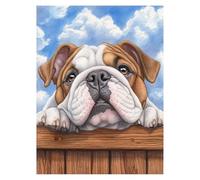Peinture Numero Adulte Chien, Toile Peinture Numero Enfant Débutants Animal, Canevas Kit Complet Adulte 40 x 30cm Avec Pinceaux et Acrylique, DIY Paint by Numbers pour Decoration Murale LSJ2374