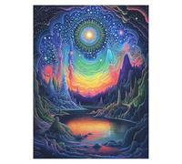 Peinture Numero Adulte Ciel étoilé Coloriage par Numero Adulte Abstrait, Activité Manuelle Enfant avec Peinture Acrylique y Pinceaux Toiles 70 x 50 cm, DIY Paint by Numbers, Cadeau Femme model-7683