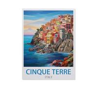 Peinture Numero Adulte，Cinque Terre, Italie，Acryliques Peinture par Numéros pour Adultes Débutants Enfants, Loisirs Créatifs Adultes pour Tableau Decoration Murale（40x50cm）15.7x19.6 pouces-CO59