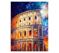 Peinture Numero Adulte Colisée Coloriage par Numero Adulte Rome, Activité Manuelle Enfant avec Peinture Acrylique y Pinceaux Toiles 70 x 50CM, DIY Paint by Numbers, Decoration Maison Cadeau model-0687