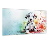 Peinture Numero Adulte Coloré, Peinture Par Numero Chien DIY Adulte Débutants Kits, Numéros Coloré Toile, Acrylique et 3 Pinceaux, Décoration Intérieure Maison, Loisir Créatif Cadeau 40x80cm (Y#A)89