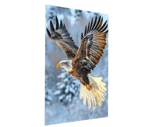 Peinture Numero Adulte, Coloriage par Numero Adulte Aigle, Animal Kit Peinture avec Toile 100 x 135 cm Pinceaux Peinture Acrylique Set, DIY Couleur Paint by Numbers pour Decoration Maison Model-07829
