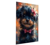 Peinture Numero Adulte, Coloriage par Numero Adulte Chien, Animal Kit Peinture avec Toile 70 x 95 cm Pinceaux Peinture Acrylique Set, DIY Couleur Paint by Numbers pour Decoration Maison Model-06820