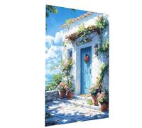 Peinture Numero Adulte, Coloriage par Numero Adulte Jardin, Fleur Kit Peinture avec Toile 30 x 40 CM Pinceaux Peinture Acrylique Set, DIY Couleur Paint by Numbers pour Decoration Maison Model-04439