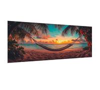 Peinture Numero Adulte coucher de soleil Peinture Numero Enfant, Activités Manuelles Adultes, Kit Creatif Adulte avec Acrylique Pigment et Pinceaux, DIY Balançoire Paint by Numbers 35x70cm 02w-519
