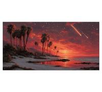 Peinture Numero Adulte Coucher soleil Activité Manuelle Enfant Loisirs Créatifs Coloriage Numerote Paysage Diy Kit Tableau Peinture Sur Toile Numero d'art Cheerful Painting 35x70cm Sans Cadre u-9099
