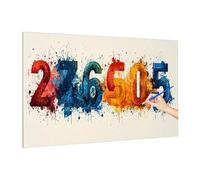 Peinture Numero Adulte Couleur, Kits de Peinture Numero Enfant Abstrait, DIY Paint by Numbers Activite Manuelle Adulte, Painting by Numbers Kit Débutants pour Decoration Chambre Murale 160x70cm S-68