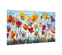 Peinture Numero Adulte Couleur, Kits de Peinture Numero Enfant Fleurs, DIY Paint by Numbers Activite Manuelle Adulte, Painting by Numbers Kit Débutants pour Decoration Chambre Murale 140x60cm Q-2