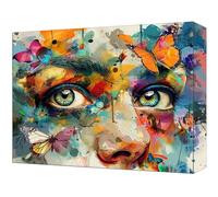 Peinture Numero Adulte Couleur Papillon Loisirs Créatifs Adultes DIY Peinture Enfant Kit, Avec Pinceau and Peinture Acrylique de Haute Qualité, Coloriage par Numero Art Peintures Kit 80x100cm T-56