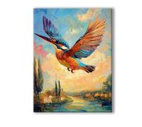 Peinture Numero Adulte Couleur, Peinture Numero Adulte avec Cadre 20x30cm, 5D DIY Oiseau Paint by Numbers avec 3 Pinceaux et Peintures Acryliques, Loisirs Créatifs Adultes Decoration Murale 0R-8