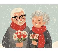 Peinture Numero Adulte, Couple Fleur Peinture par Numéros pour Adultes Débutants, Activité Manuelle Enfant, Coloriage par Numero, Loisir Creatif Adulte, la Décoration de la Maison Cadeau 90x120cm H366