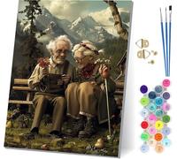 Peinture Numero Adulte Couple, Peinture Numero Romantique, DIY Activité Manuelle Adulte, Paint by Numbers for Adults Kits avec Pinceaux et Peintures, Pour Décoration Maison Cadeau 100x135cm 9-2719